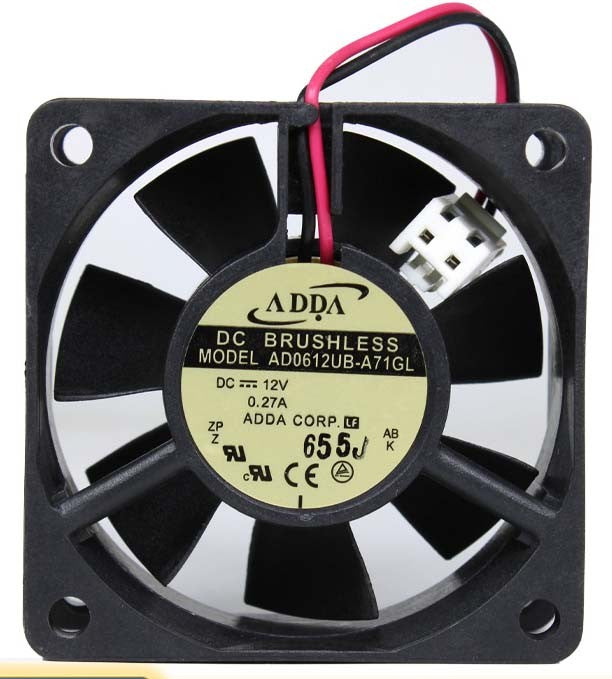 ADDA AD0612UB-A71GL 12V 0.27A 2wires Cooling Fan ADDA AD0612UB-A71GL 12V 0.27A 2wires Cooling Fan